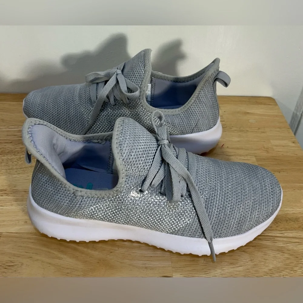 Athletic Works Women's Gray Cushion Sole Sneakers 8 1/2 Comfort Trainers